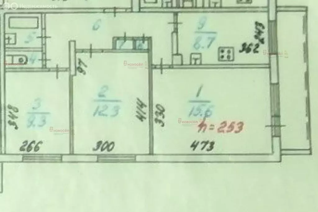 3-комнатная квартира: Екатеринбург, улица Луначарского, 225 (57.9 м) - Фото 0