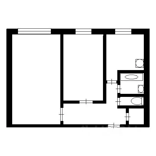 2-к кв. Кемеровская область, Новокузнецк ул. Клименко, 31 (45.5 м) - Фото 1