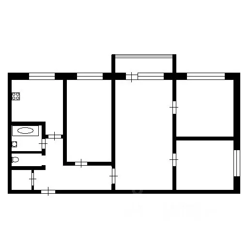 3-к кв. Красноярский край, Зеленогорск ул. Строителей, 25 (64.4 м) - Фото 2