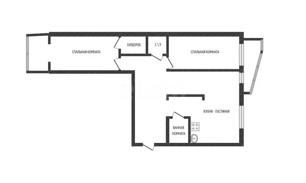 3-комнатная квартира: Абакан, улица Стофато, 5Д (92.5 м) - Фото 1