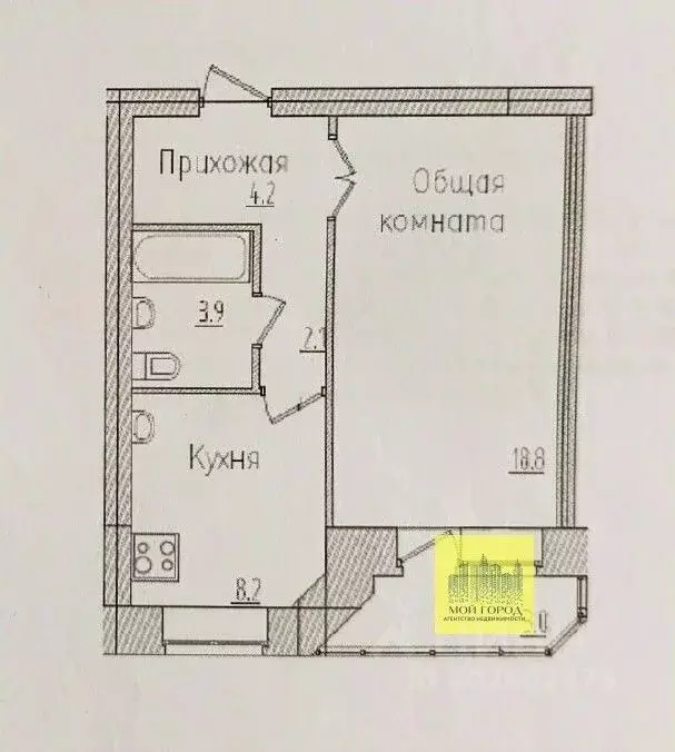 1-к кв. Ханты-Мансийский АО, Пыть-Ях ул. Романа Кузоваткина, 16 (37.6 ... - Фото 1