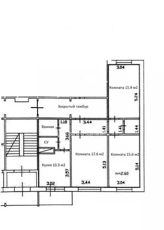 3-к кв. Ленинградская область, Всеволожск Южный мкр, ул. Невская, 1/2 ... - Фото 2