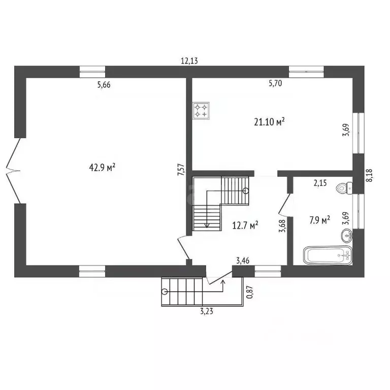 Дом в Амурская область, Благовещенск Светлана СТ,  (170 м) - Фото 1