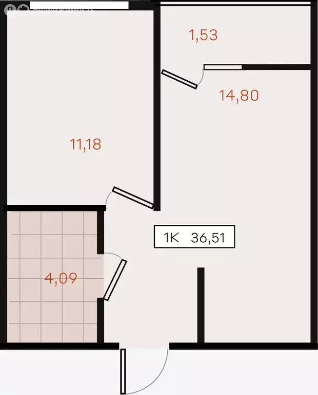 1-комнатная квартира: Динской район, Южно-Кубанское сельское ... - Фото 2