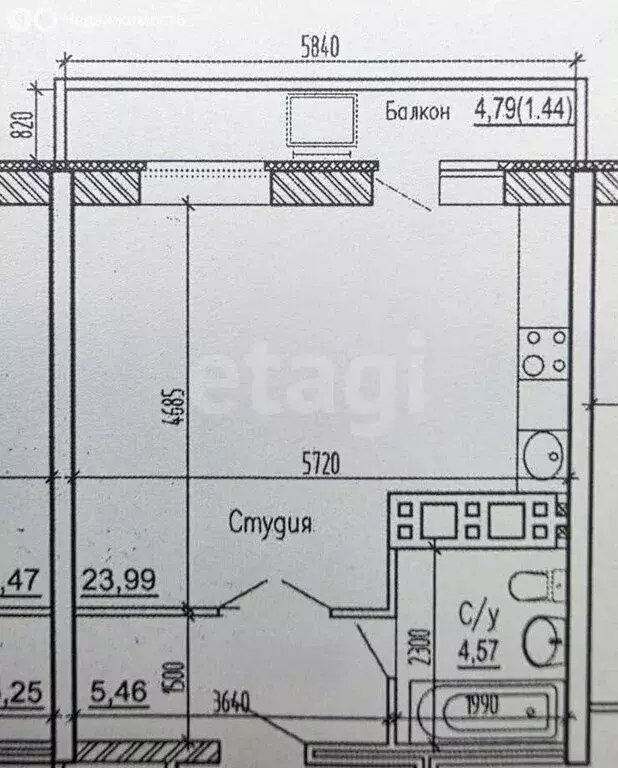 1-комнатная квартира: Самара, проспект Карла Маркса, 4А (34 м) - Фото 2