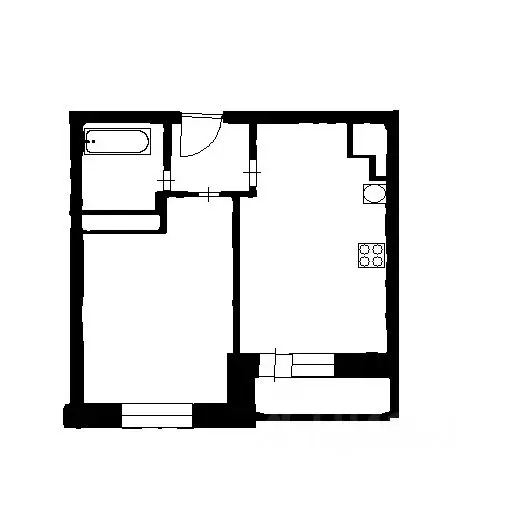 1-к кв. Санкт-Петербург пос. Парголово, ул. Федора Абрамова, 8 (35.0 ... - Фото 2