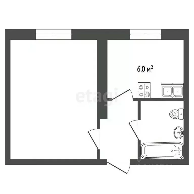 1-к кв. Ярославская область, Рыбинск 9 Мая ул., 19 (21.2 м) - Фото 1