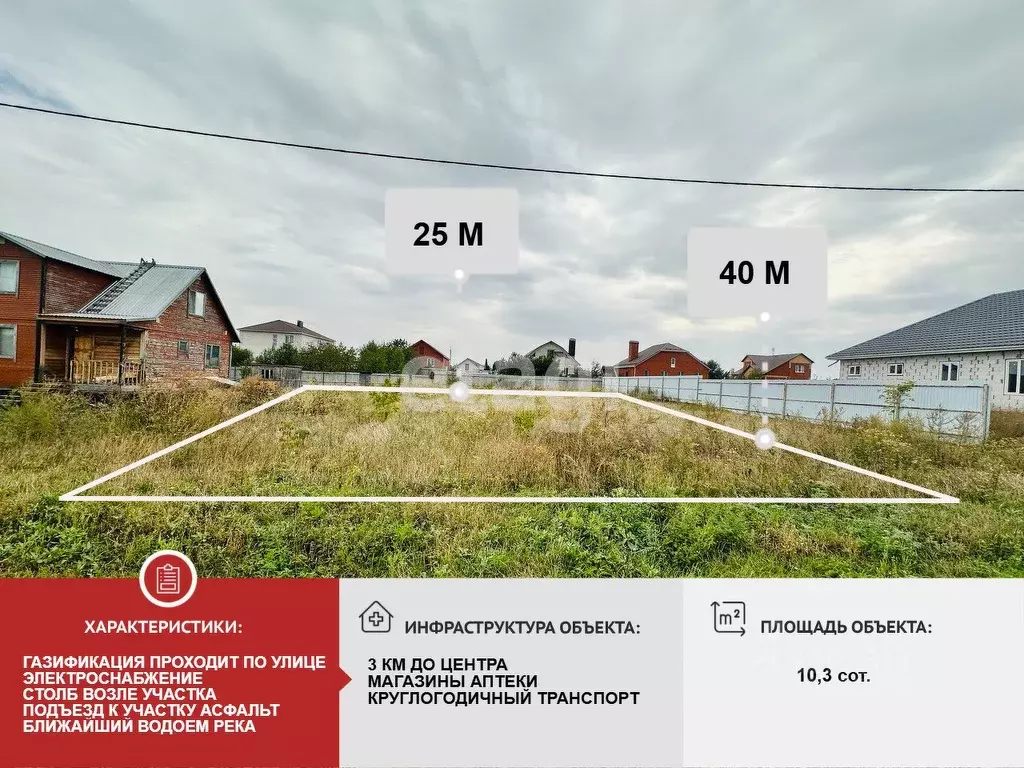 Участок в Белгородская область, Алексеевка ул. Каштановая (10.3 сот.) - Фото 1