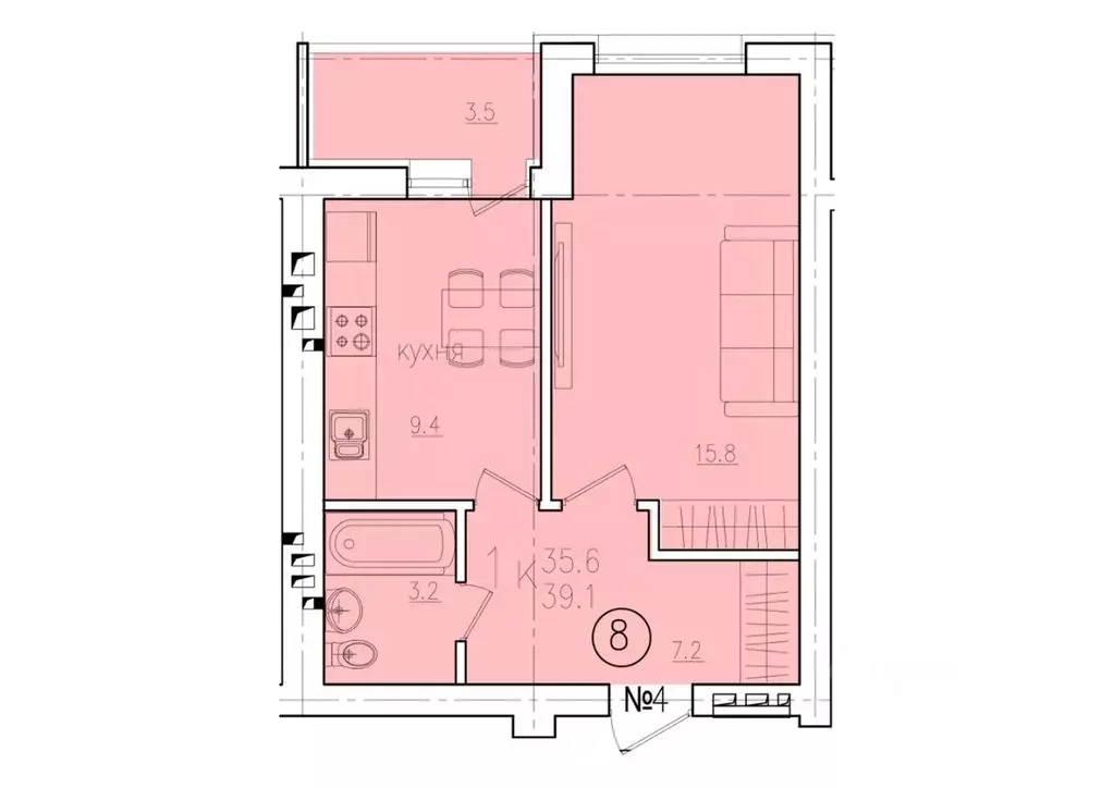 1-к кв. Саратовская область, Энгельс Энгельс-9 мкр, 2 (39.1 м) - Фото 0