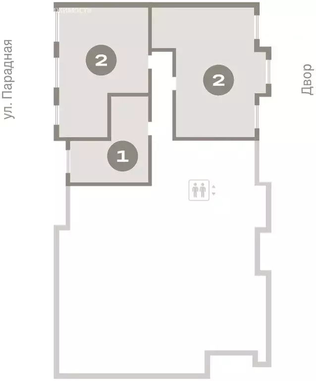 1-комнатная квартира: городской посёлок Новоселье, ЖК Брусника (46.32 ... - Фото 2