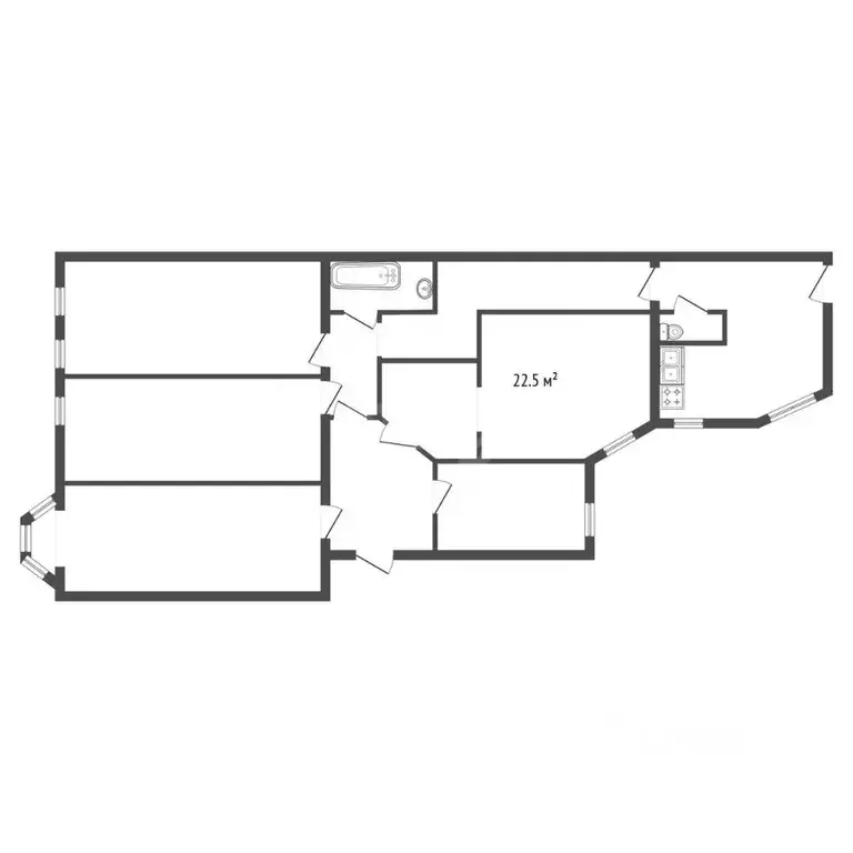 Комната Санкт-Петербург 10-я Советская ул., 9 (22.5 м) - Фото 2
