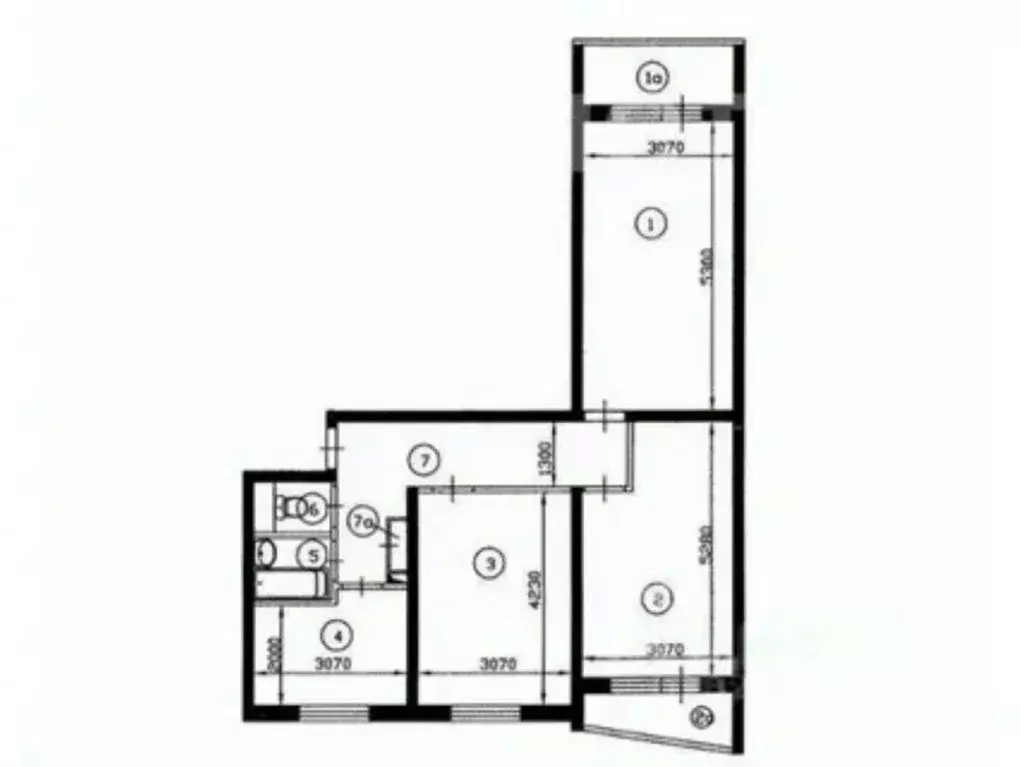 3-к кв. Москва Сумской проезд, 31К1 (63.1 м) - Фото 2