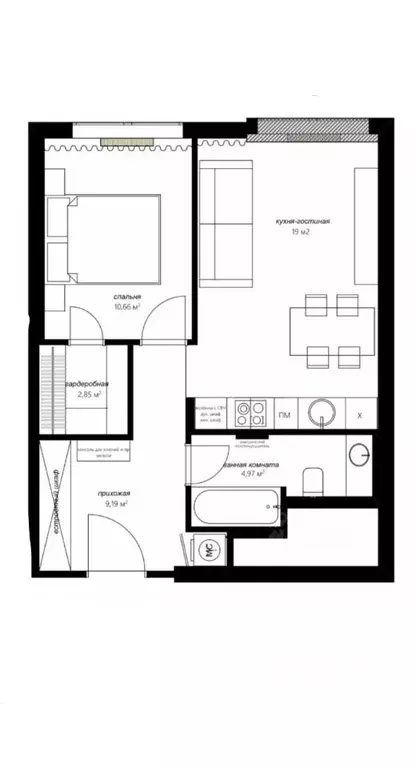 2-к кв. Москва ул. Василисы Кожиной, 13 (49.6 м) - Фото 2