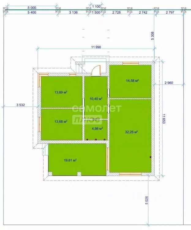 Дом в Краснодарский край, Динская ст-ца ул. Янковского, 46 (104 м) - Фото 2