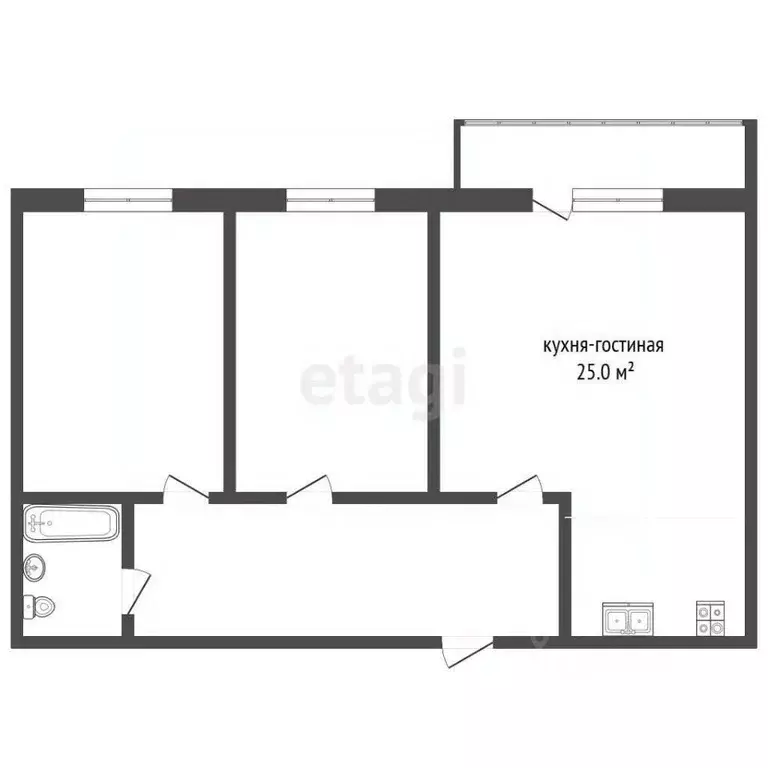 3-к кв. Ярославская область, Рыбинск ул. Моторостроителей, 21 (64.0 м) - Фото 2