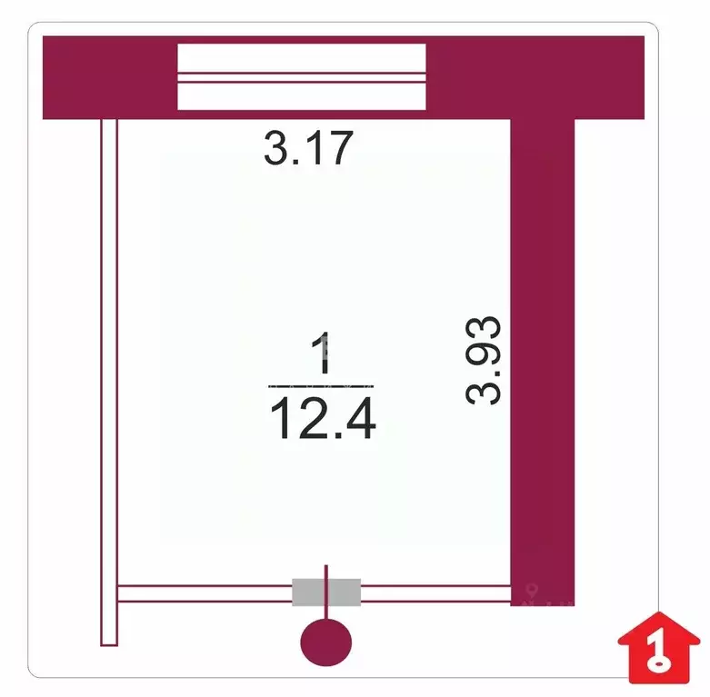 Комната Омская область, Омск Звездная ул., 4 (12.4 м) - Фото 2