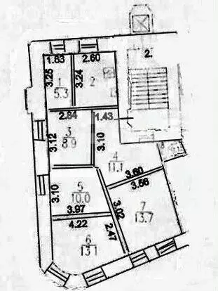 3-комнатная квартира: Москва, Большой Афанасьевский переулок, 16/8 (71 ... - Фото 1