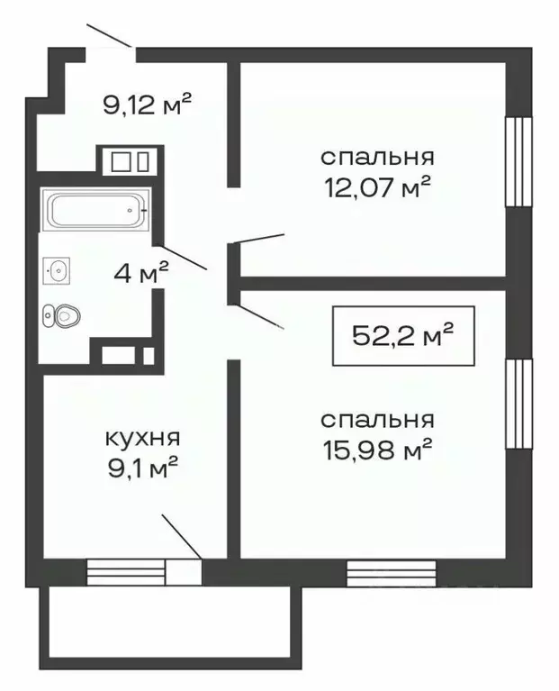 2-к кв. Челябинская область, Челябинск ул. 250-летия Челябинска, 27 ... - Фото 1