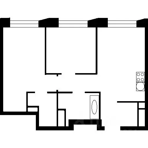 2-к кв. Самарская область, Сызрань ул. Мира, 5 (37.8 м) - Фото 2