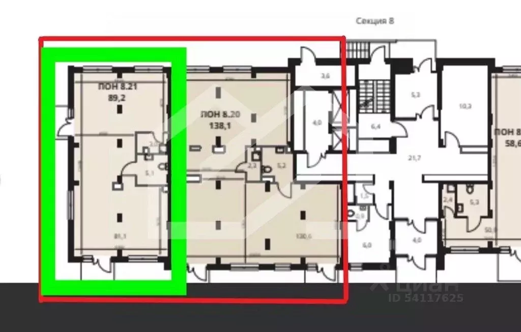Торговая площадь в Москва Ленинградское ш., 228к1 (89 м) - Фото 2