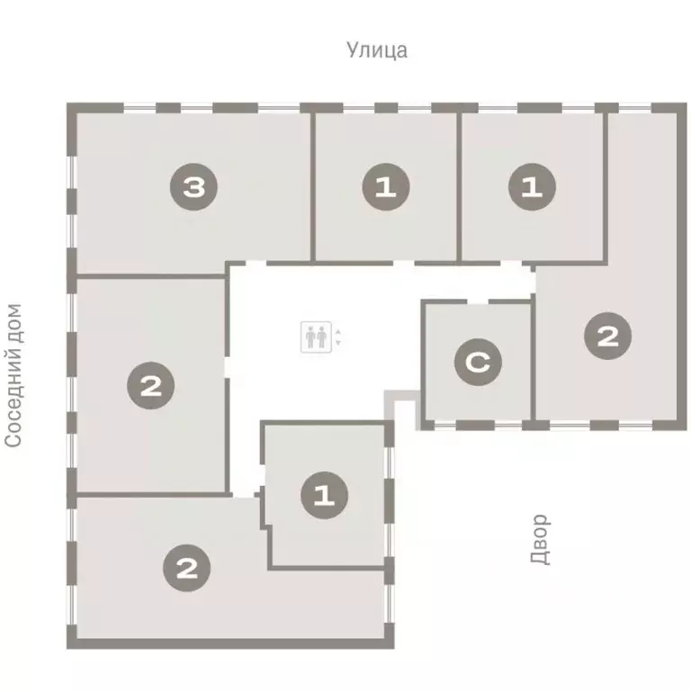 3-к кв. Курганская область, Курган Центральный жилрайон, Дом Кино ... - Фото 2