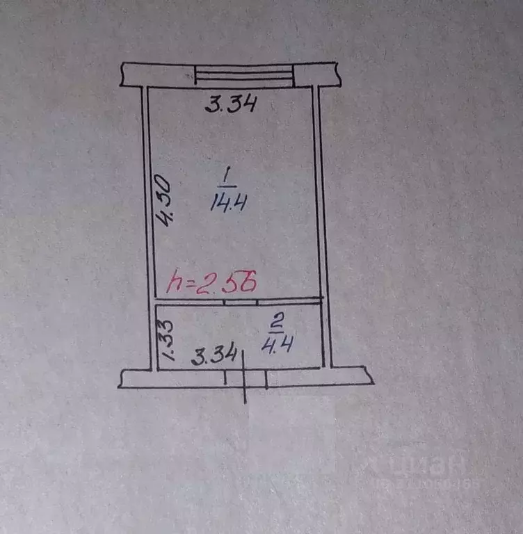 Комната Курская область, Железногорск Курская ул., 15 (18.8 м) - Фото 0