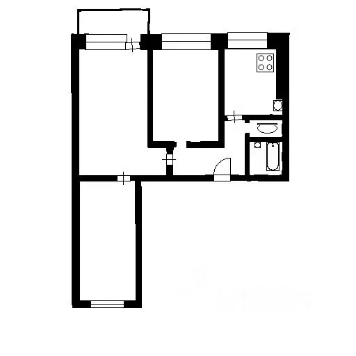 3-к кв. Самарская область, Самара Гаражная ул., 18 (60.1 м) - Фото 2