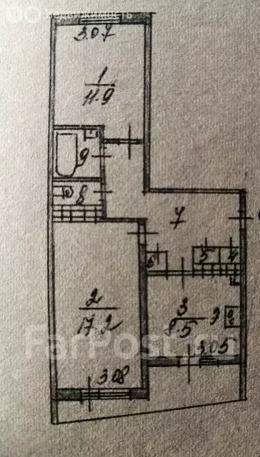 2-комнатная квартира: Артём, Михайловская улица, 6 (52.5 м) - Фото 2