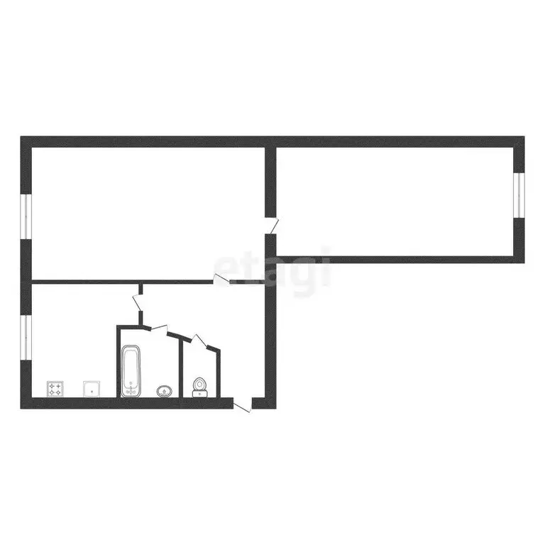 2-комнатная квартира: Златоуст, улица имени В.П. Чкалова, 5 (45.8 м) - Фото 0