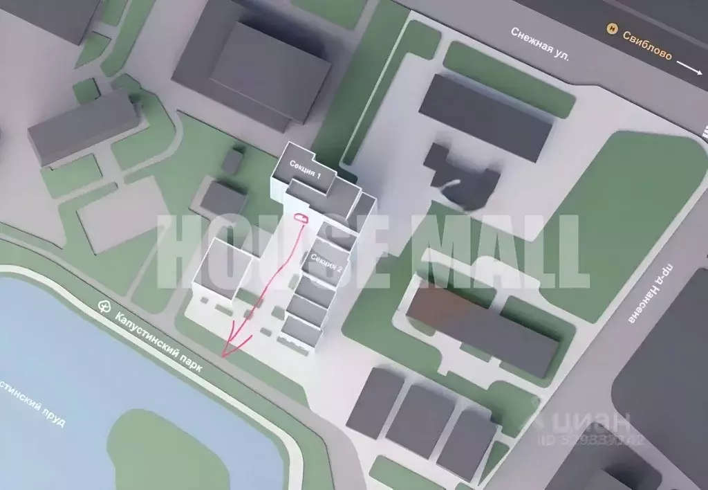 Квартира, 2 комнаты, 52 м - Фото 2