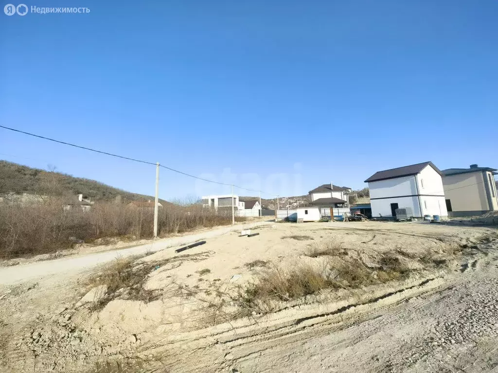 Участок в село Мысхако, Шоссейная улица (3.2 м) - Фото 1