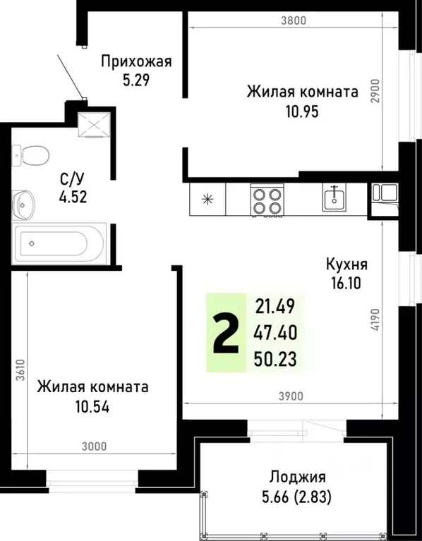 2-к кв. Краснодарский край, Анапа муниципальный округ, Нижняя ... - Фото 0