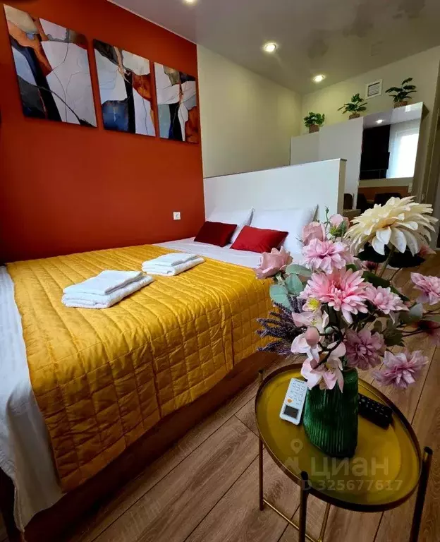 Студия Тюменская область, Тюмень ул. 2-я Луговая, 24к3 (24.0 м) - Фото 1