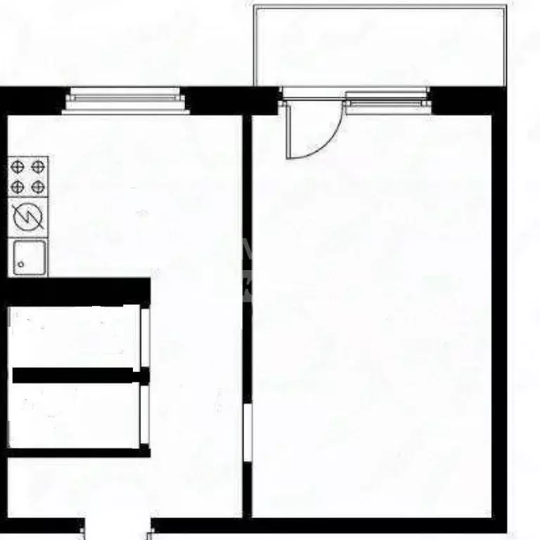 1-к кв. Липецкая область, Липецк Октябрьская ул., 89 (31.0 м) - Фото 1