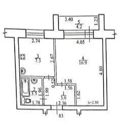1-к кв. Башкортостан, Салават ул. Калинина, 86 (31.6 м) - Фото 2