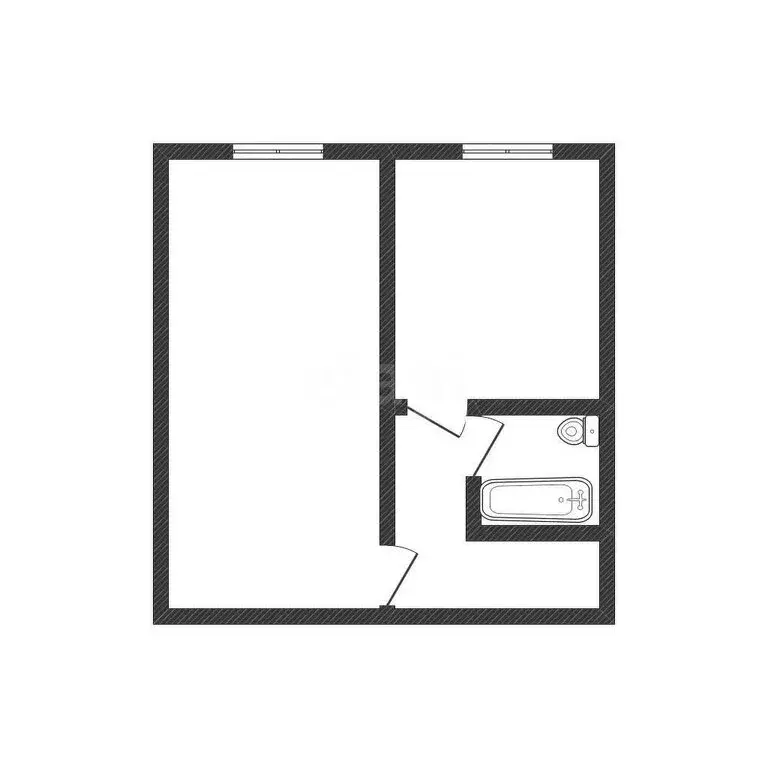 1-комнатная квартира: Липецк, улица Жуковского, 25 (34 м) - Фото 1