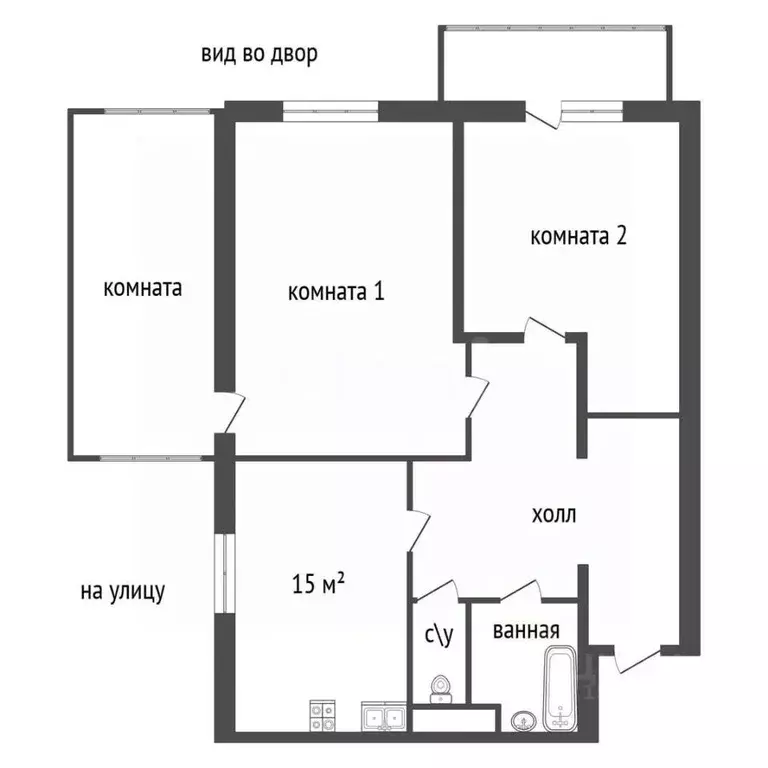 3-к кв. Санкт-Петербург Гаккелевская ул., 33к1 (73.8 м) - Фото 2