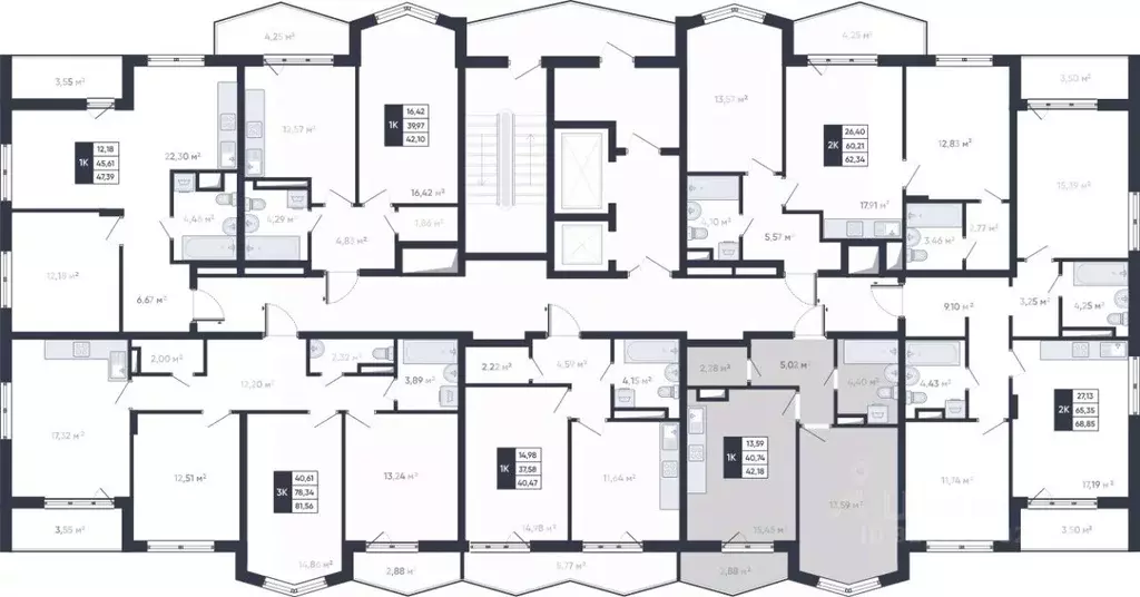 1-к кв. Белгородская область, Старый Оскол Садовые Кварталы мкр,  ... - Фото 2