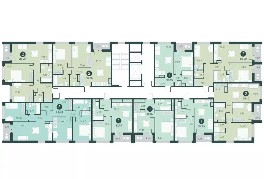 2-к кв. Тюменская область, Тюмень ул. Разведчика Кузнецова, 9 (60.99 ... - Фото 2