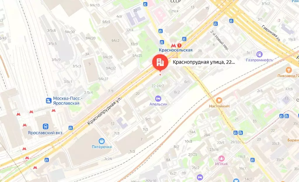 Помещение свободного назначения в Москва Краснопрудная ул., 22-24 (250 ... - Фото 1