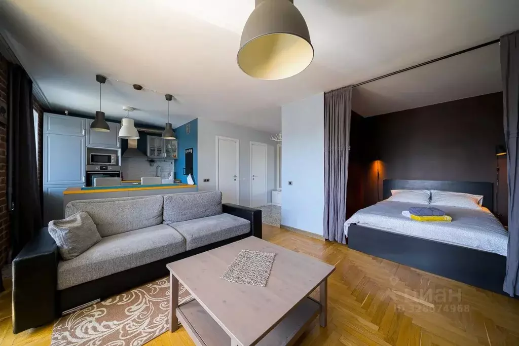 Студия Москва Кропоткинский пер., 14 (22.0 м) - Фото 1