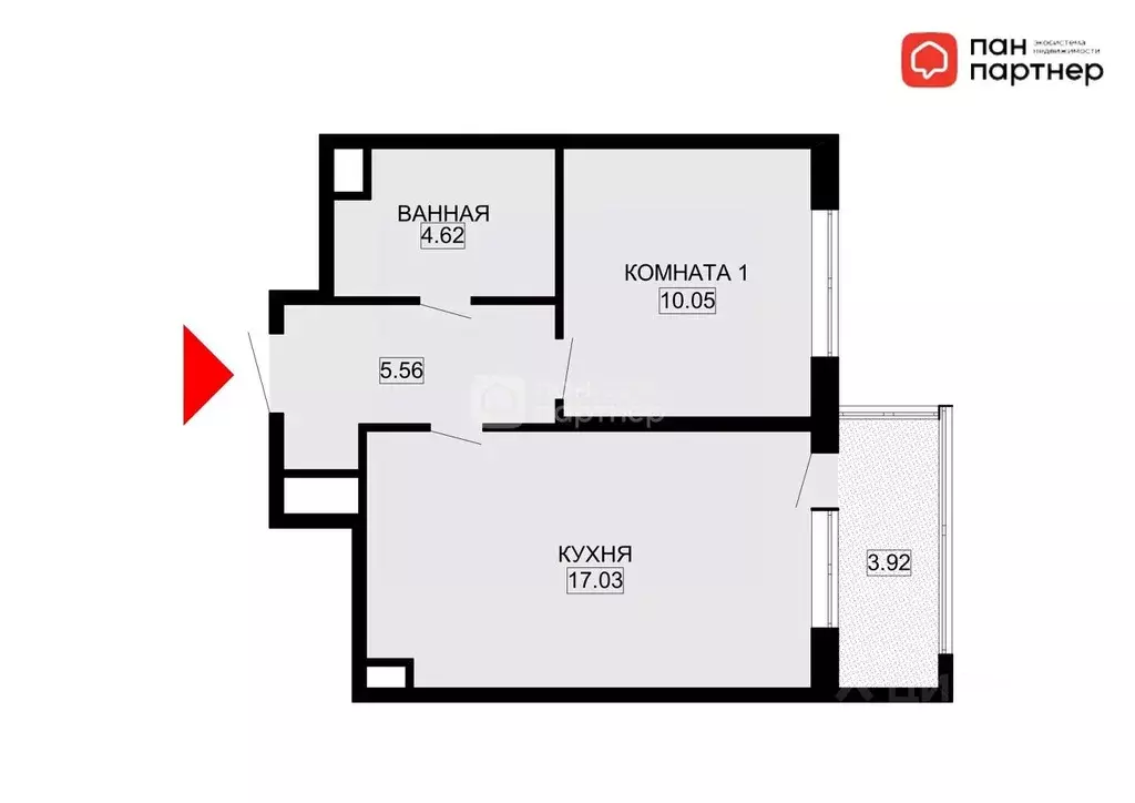 1-к кв. Санкт-Петербург просп. Обуховской обороны, 36 (36.7 м) - Фото 2