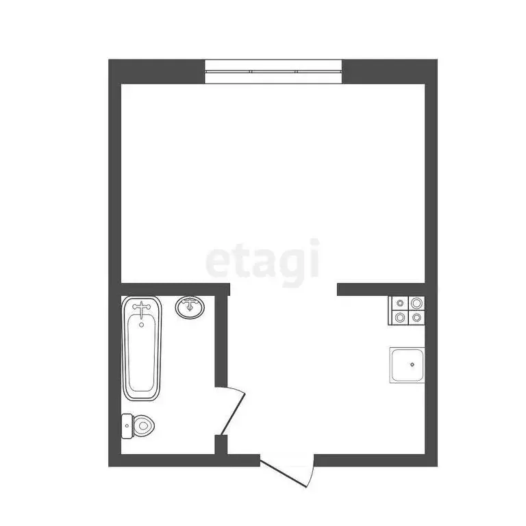 1к в -комнатной квартире (18.6 м) - Фото 0