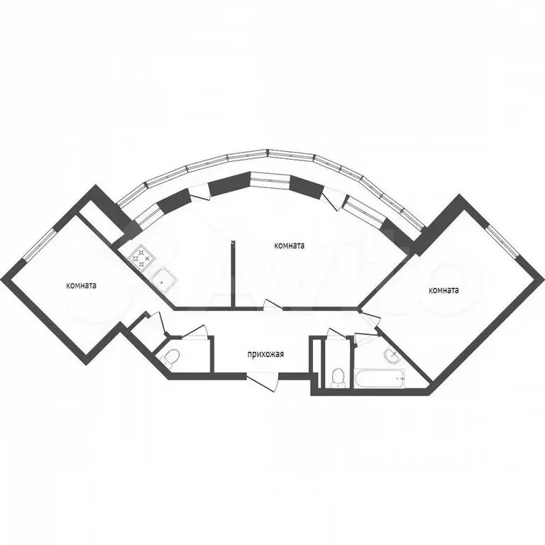 3-к. квартира, 135 м, 2/11 эт. - Фото 0