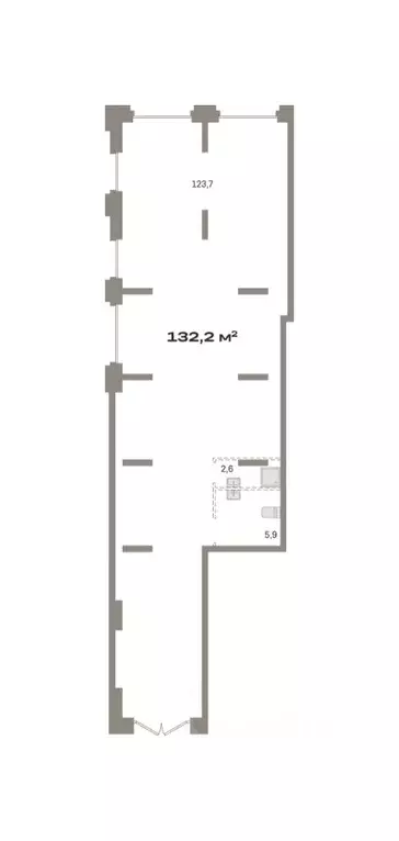 Помещение свободного назначения в Москва Квартал Метроном жилой ... - Фото 1