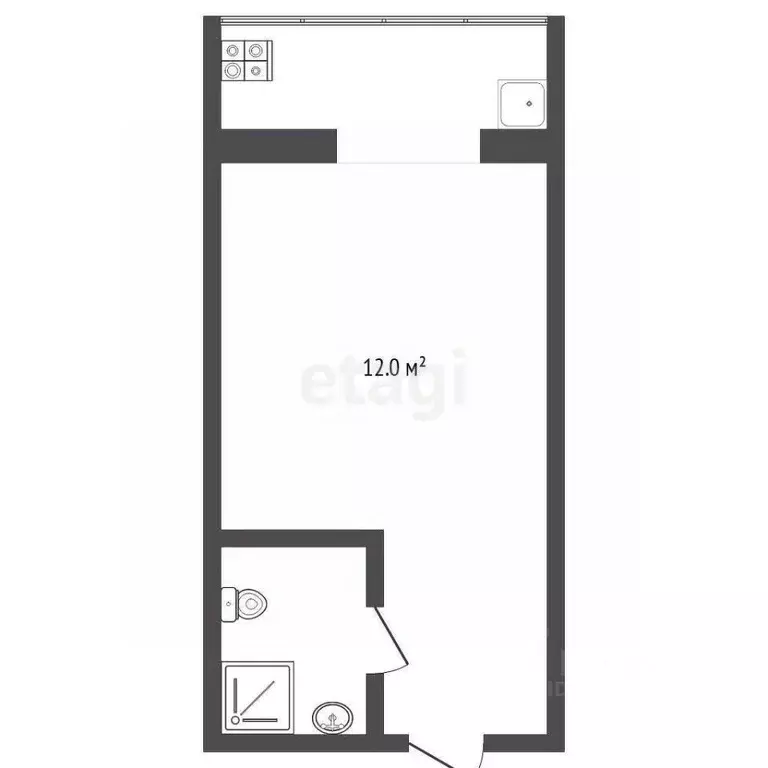 Студия Тюменская область, Тюмень Олимпийская ул., 32 (12.7 м) - Фото 2