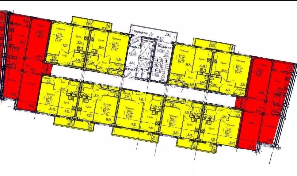 3-к кв. Пензенская область, Пенза ул. Генерала Глазунова, 6 (78.34 м) - Фото 2