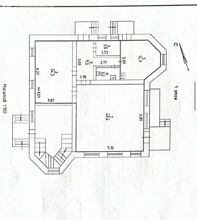 Дом в Краснокамск, микрорайон Ново-Матросово, Нефтяная улица, 2 (104 ... - Фото 2