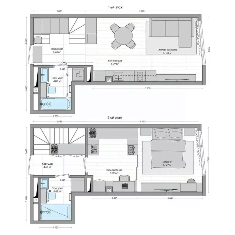 2-к кв. Приморский край, Владивосток ул. Нейбута (58.54 м) - Фото 1