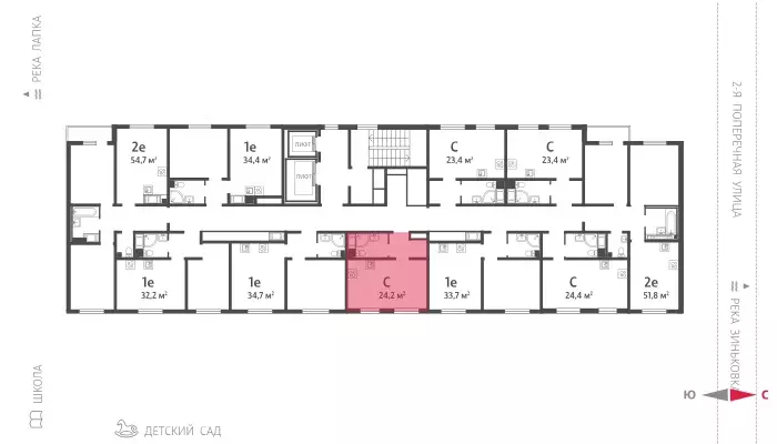 квартира-студия, 23.7 м - Фото 0